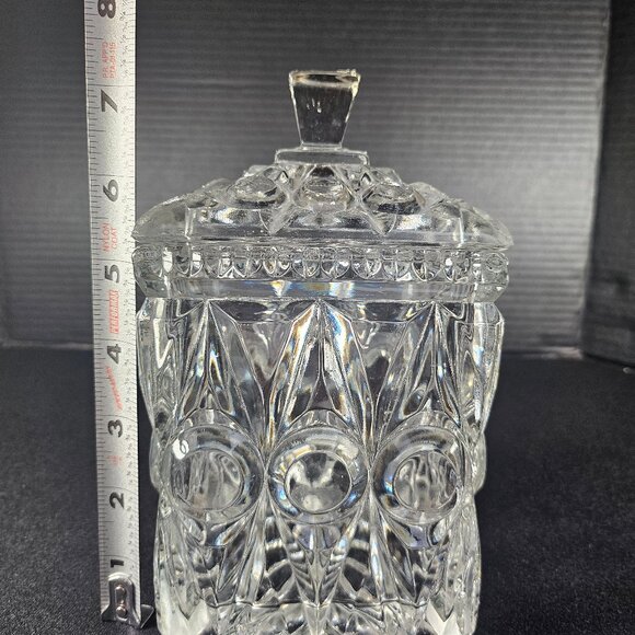 Square Biscuit Barrel Express Number 5234 Bagley And Co. Circa 1934-75 Art Deco - Picture 7 of 9